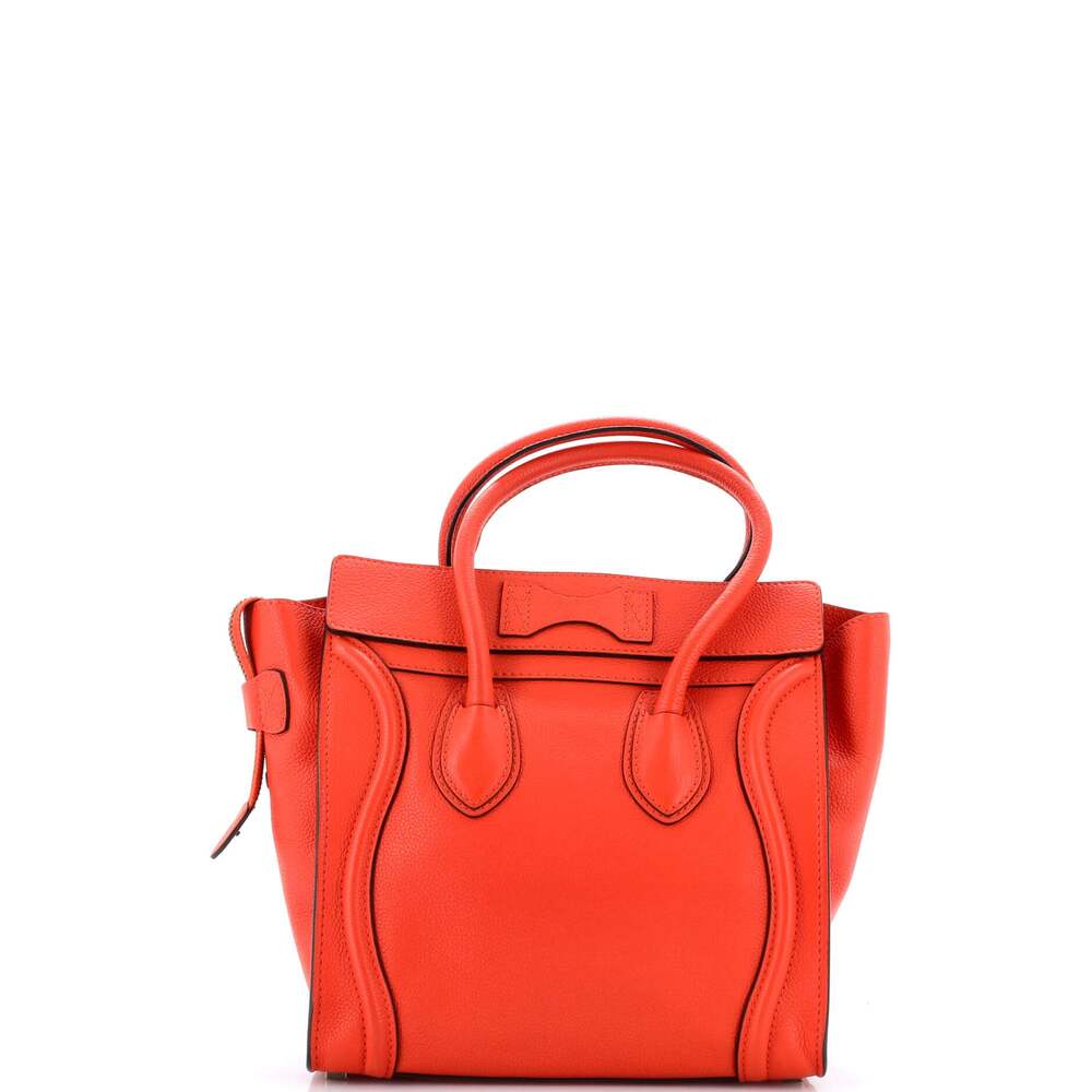 Celine Luggage Bag Grainy Leather Micro #233094C10B - Picture 3 of 7